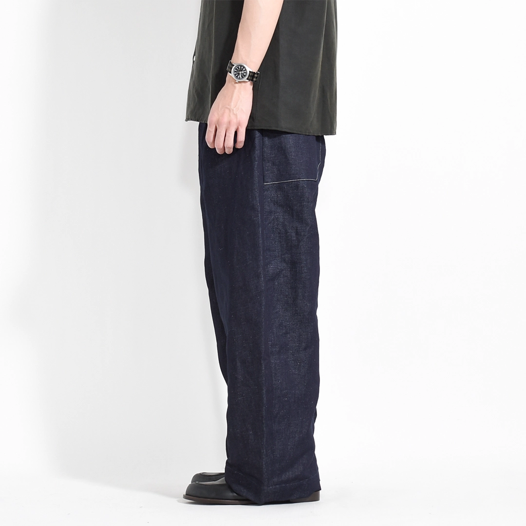[261505]Handwerker(ハンドベーカー)HW Wide Trousers / Cotton Linen Denim(ハンドベーカーワイドトラウザース/コットンリネンデニム)の商品画像