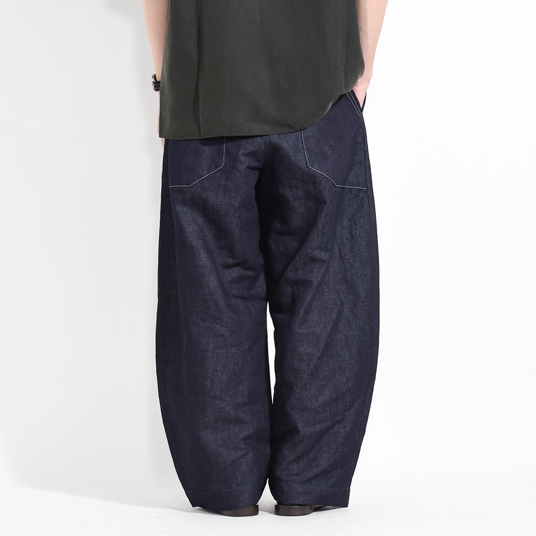 [261505]Handwerker(ハンドベーカー)HW Wide Trousers / Cotton Linen Denim(ハンドベーカーワイドトラウザース/コットンリネンデニム)の商品画像