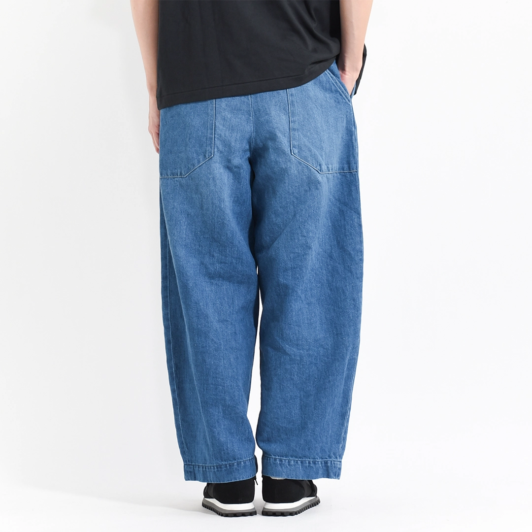 [261505]Handwerker(ハンドベーカー)HW Wide Trousers / Cotton Linen Denim(ハンドベーカーワイドトラウザース/コットンリネンデニム)]Handwerker(ハンドベーカー)HW Wide Trousers / Fade Denim(ハンドベーカーワイドトラウザース/フェードデニム)の商品画像