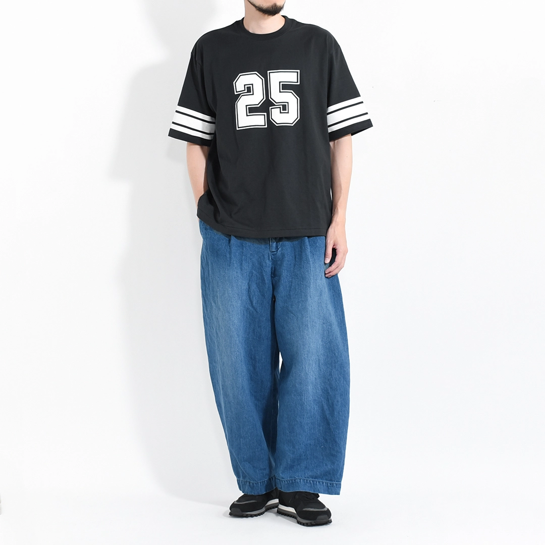 [261505]Handwerker(ハンドベーカー)HW Wide Trousers / Cotton Linen Denim(ハンドベーカーワイドトラウザース/コットンリネンデニム)]Handwerker(ハンドベーカー)HW Wide Trousers / Fade Denim(ハンドベーカーワイドトラウザース/フェードデニム)の商品画像