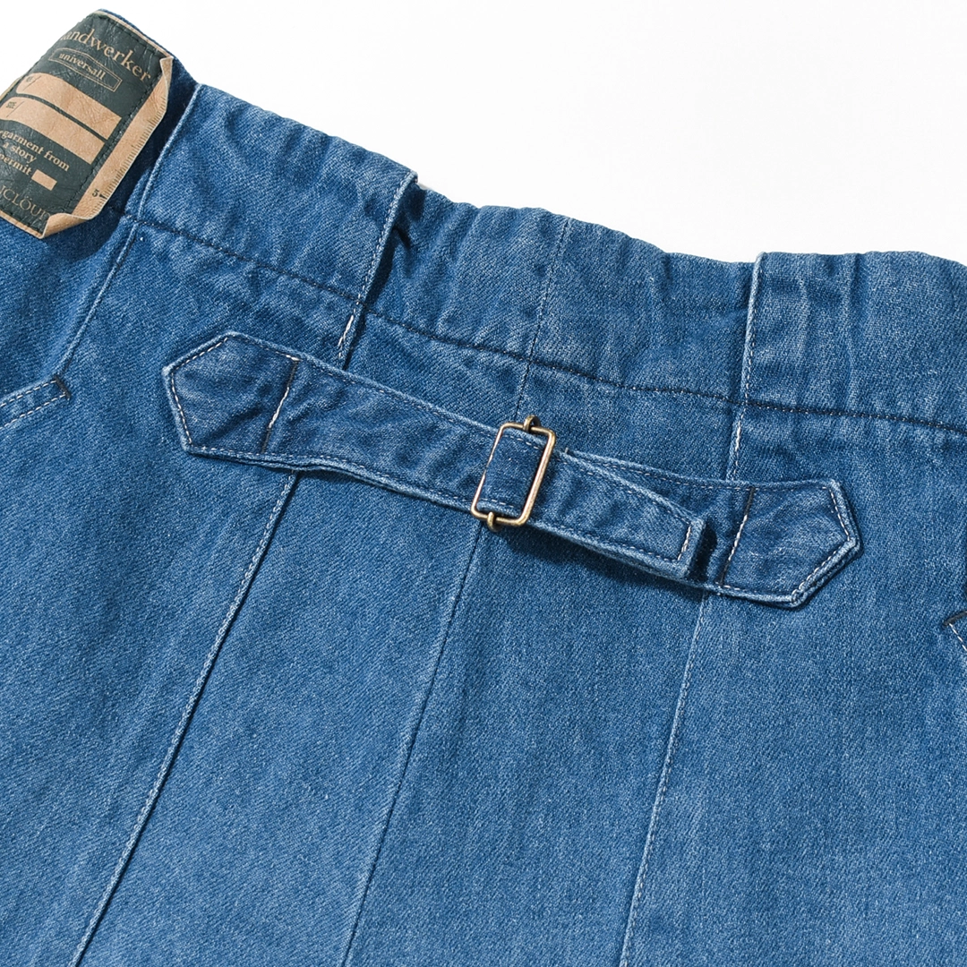 Handwerker ハンドベーカー ノーカラーデニムコート 261505]Handwerker(ハンドベーカー)HW Wide Trousers / Cotton Linen