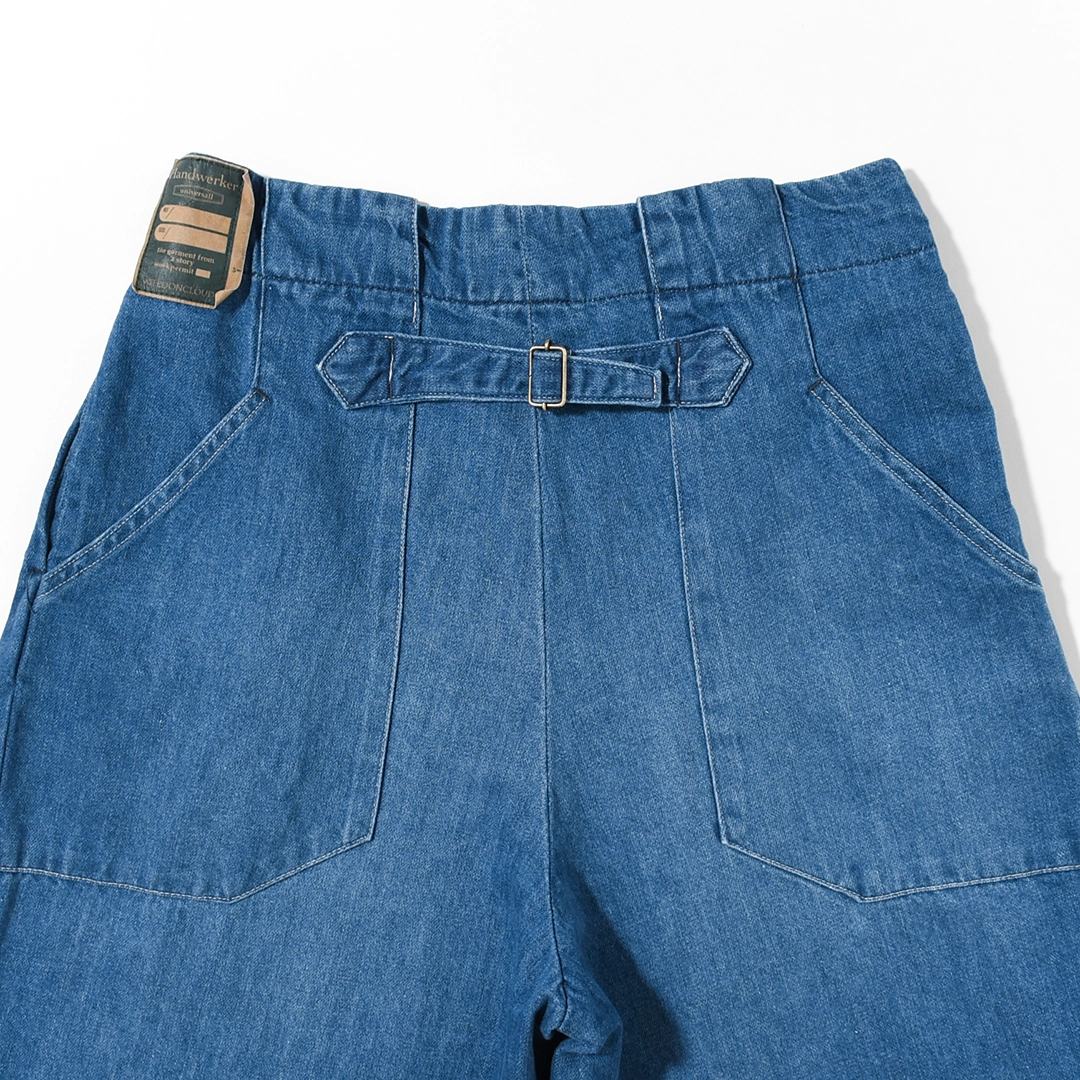 [261505]Handwerker(ハンドベーカー)HW Wide Trousers / Cotton Linen Denim(ハンドベーカーワイドトラウザース/コットンリネンデニム)]Handwerker(ハンドベーカー)HW Wide Trousers / Fade Denim(ハンドベーカーワイドトラウザース/フェードデニム)の商品画像