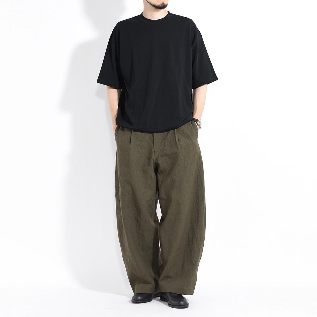 [261507]Handwerker(ハンドベーカー)HW Wide Trousers / Cotton Linen(ハンドベーカーワイドトラウザース/コットンリネン)の商品画像