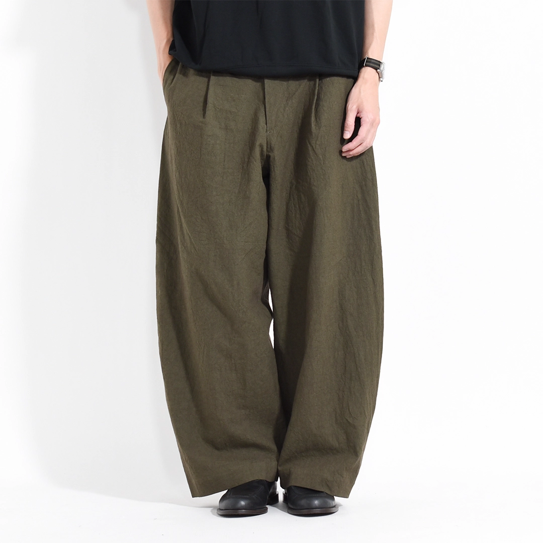 [261507]Handwerker(ハンドベーカー)HW Wide Trousers / Cotton Linen(ハンドベーカーワイドトラウザース/コットンリネン)の商品画像