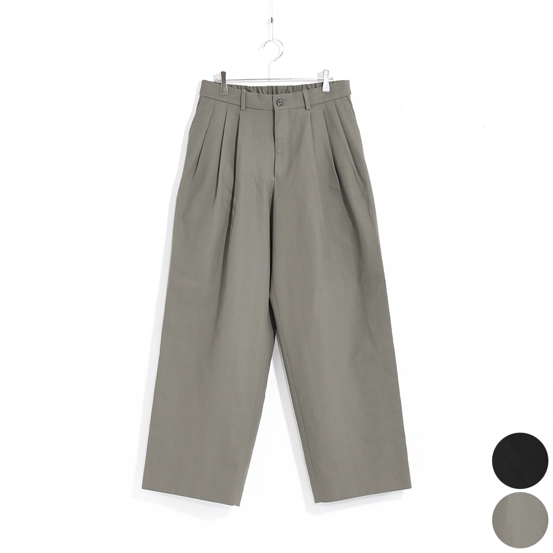 マーカウェア トリプルプリーテッドイージートラウザーズ グレー 1 markaware（マーカウェア） パンツ 「marka/MARKAWARE」TRIPLE PLEATED