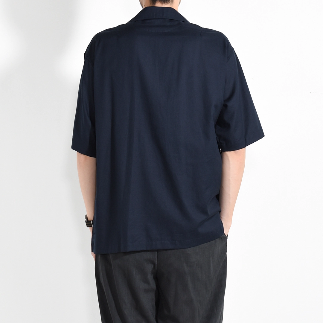 USH70-LA198-A]ULTERIOR(アルテリア)Silky Soft Twill Shark Collar