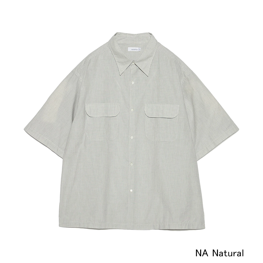 【30% OFF】[s26sg068]nanamica(ナナミカ) Regular Collar S/S Shirt (レギュラーカラーショートスリーブシャツ)【SUMMER SALE】の商品画像