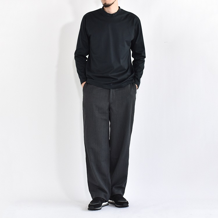 48-59-HTO]Ithe(イザ)「No.48-59-HTO」Mock neck Tshirt(モックネックT
