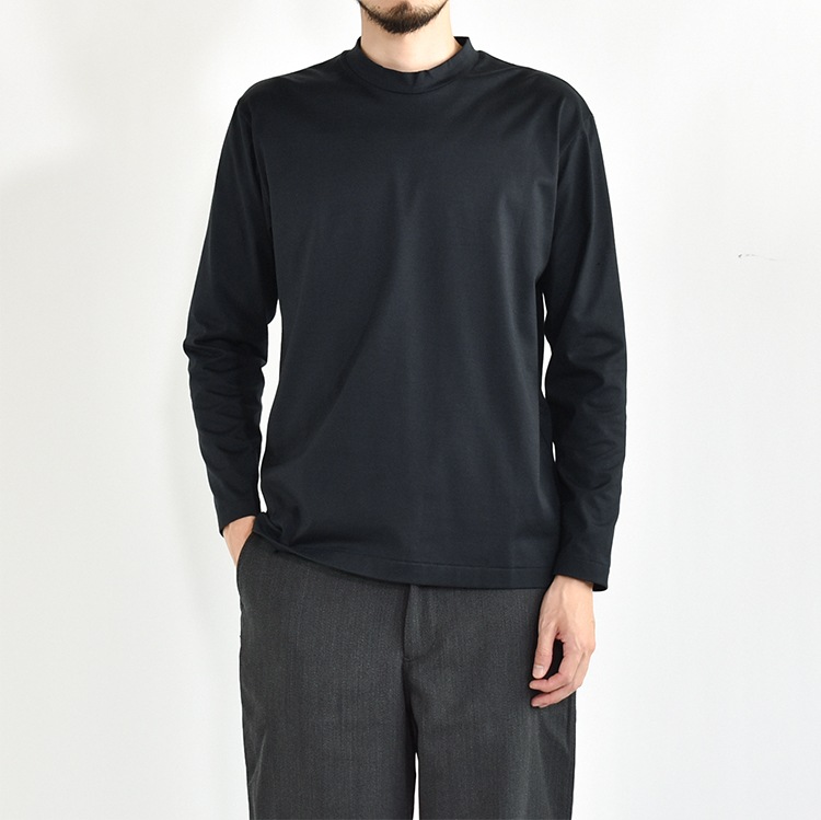 48-59-HTO]Ithe(イザ)「No.48-59-HTO」Mock neck Tshirt(モックネックT