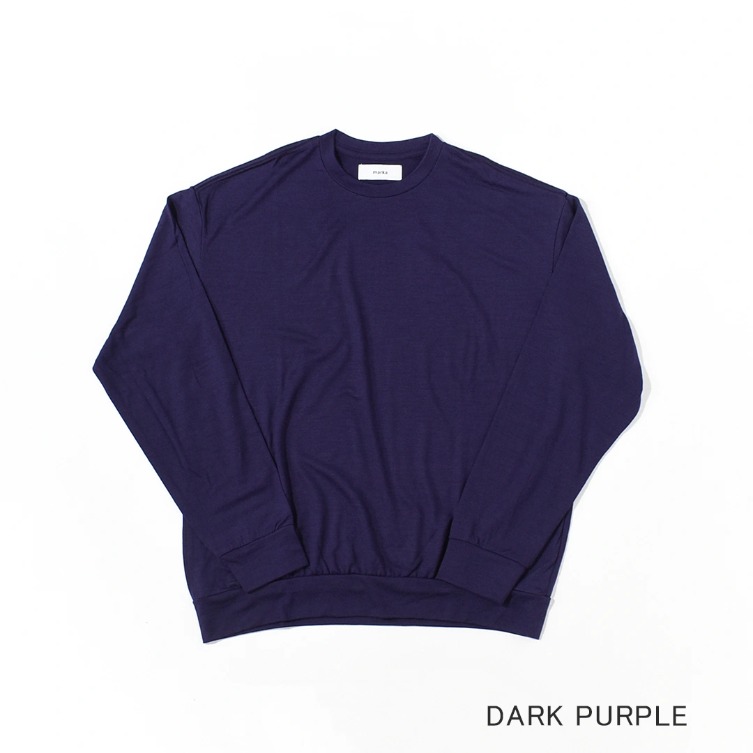 m25c21cs02c]marka(マーカ) 2/72 Wool Single Jersey Washable Crew