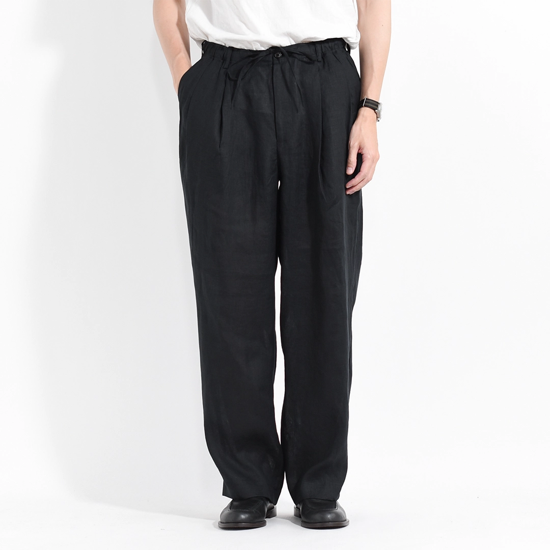 a26b05pt01c]MARKAWARE (マーカウェア) Hemp Shirting Double Pleated