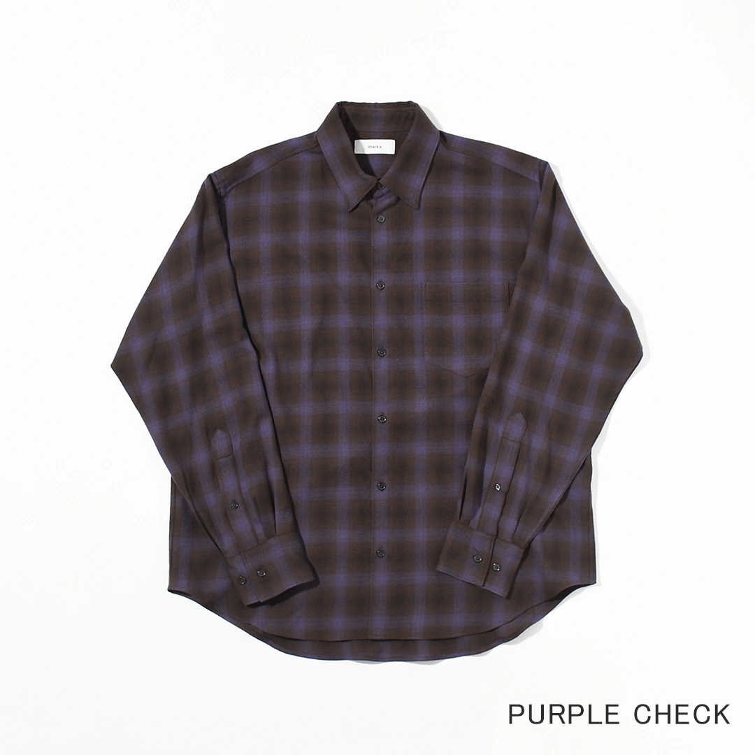 m25c22sh01c]marka(マーカ) Super 140's 2/96 Wool Viyella Regular