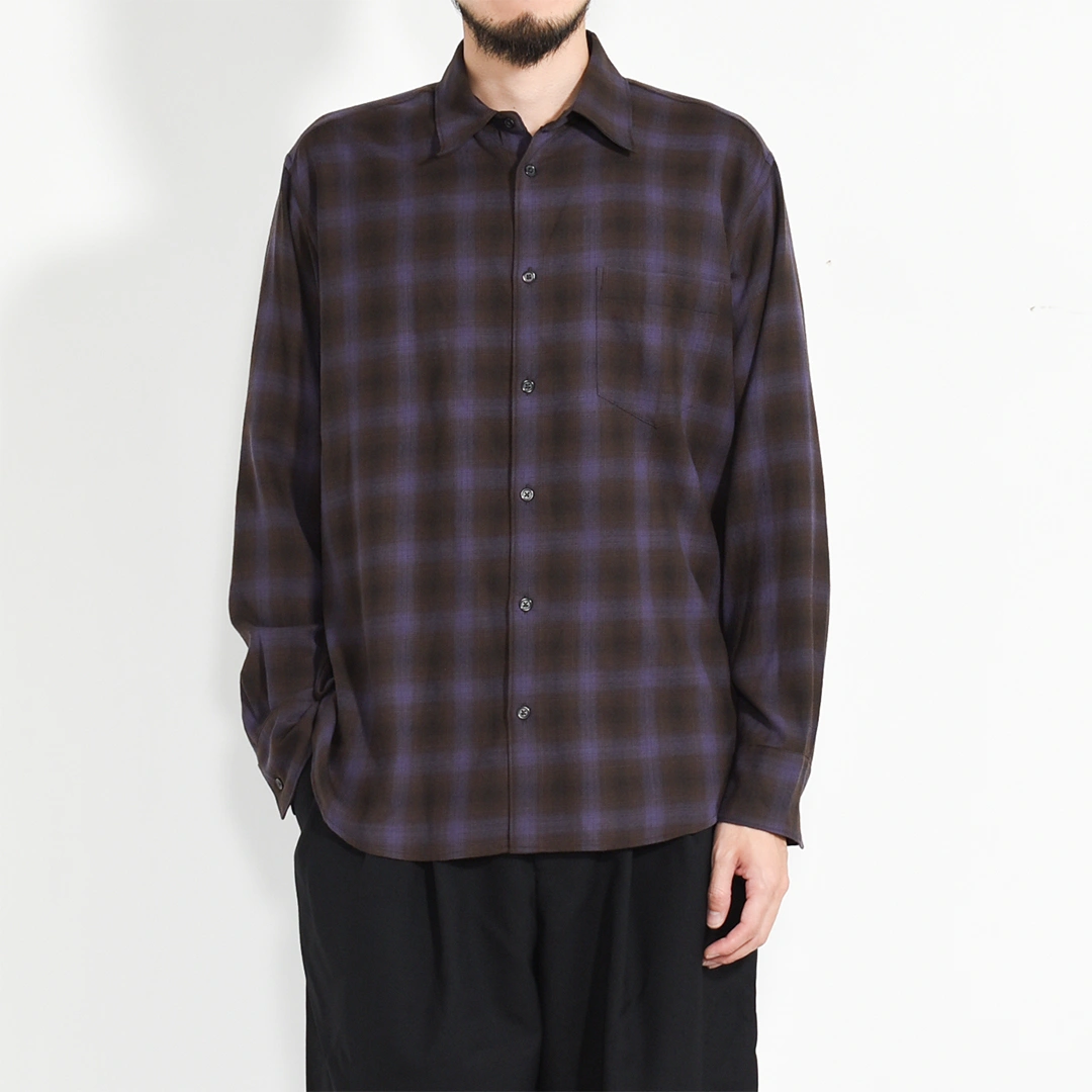 m25c22sh01c]marka(マーカ) Super 140's 2/96 Wool Viyella Regular