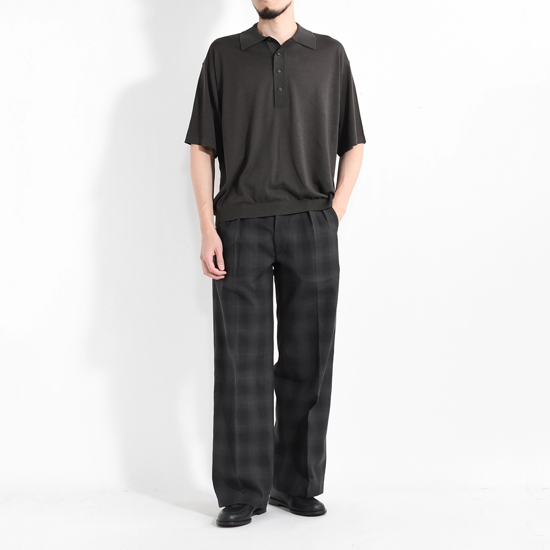 2601-014]crepuscule (クレプスキュール) S/S Polo (半袖ポロ 
