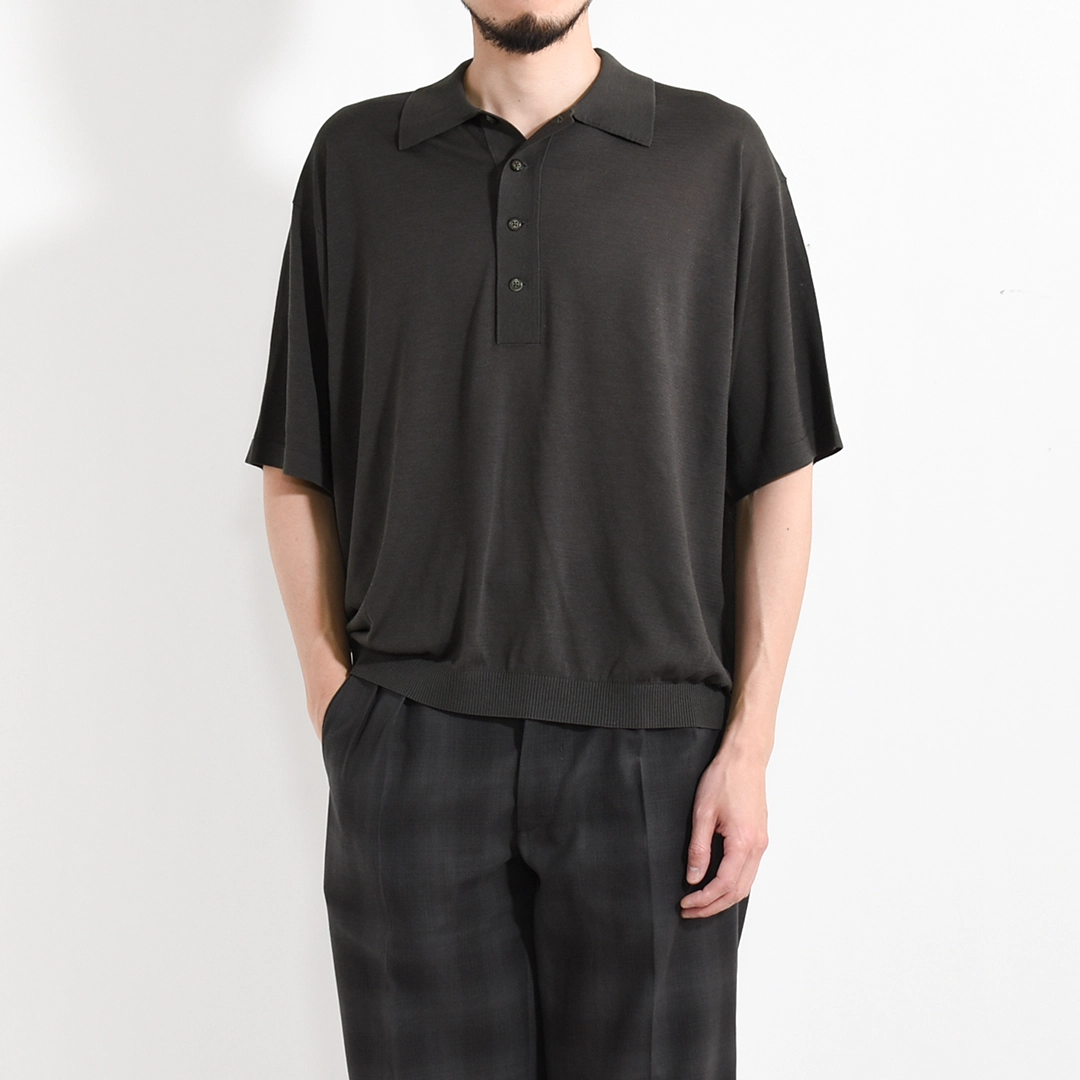 2601-014]crepuscule (クレプスキュール) S/S Polo (半袖ポロ