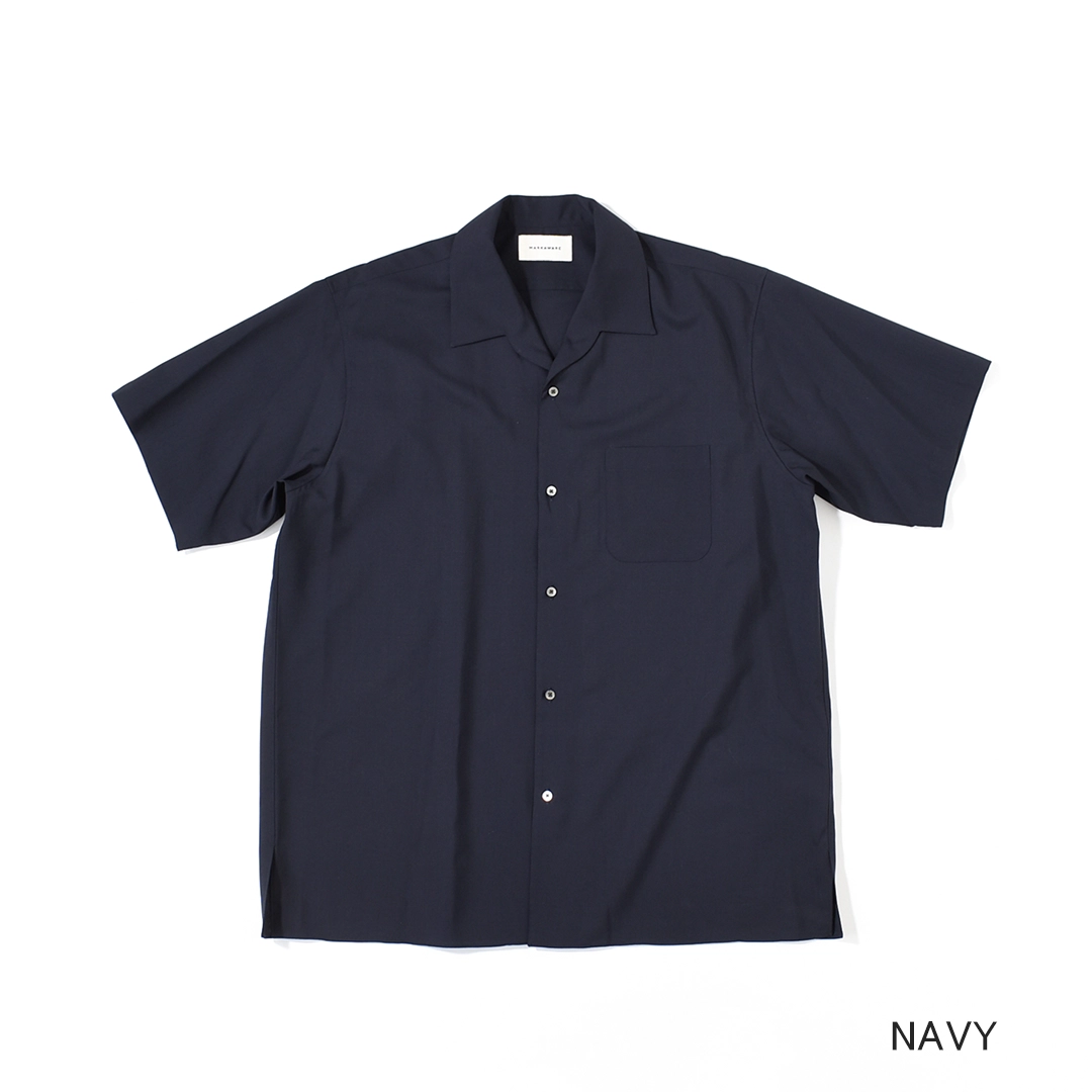 マーカウェア　ペグトップ　オーガニックウールトロピカル　サイズ2 ネイビー a26b04sh02b]MARKAWARE (マーカウェア) Organic Wool 2/80 Tropical