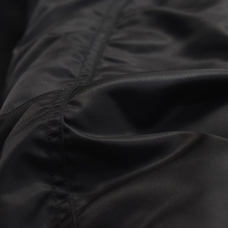 MARKAWEAR cp jacket メルトンジャケット オーガニックウールメルトン / バーシティジャケット, Black