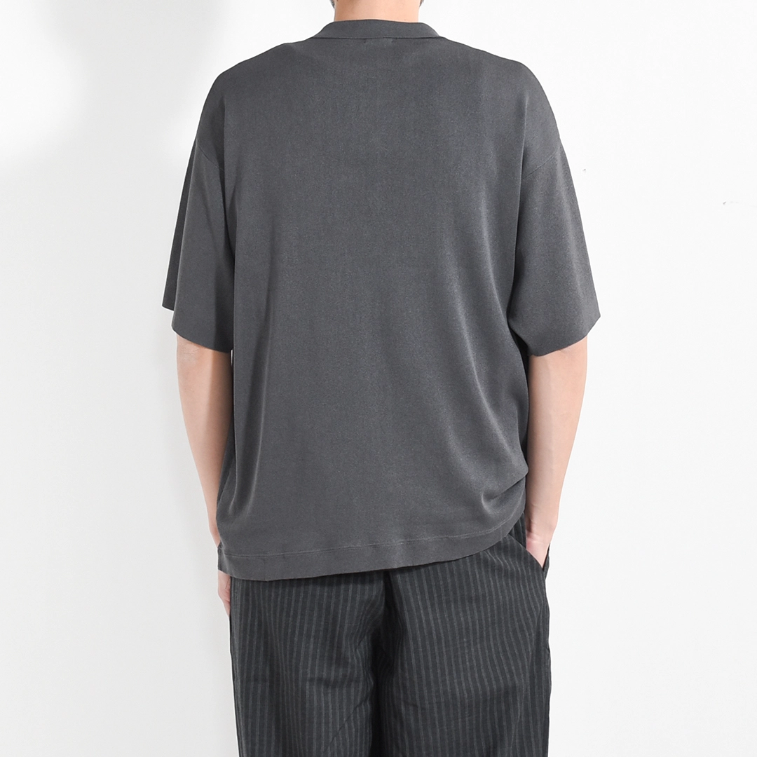【30% OFF】[2601-017]crepuscule (クレプスキュール) Washi Open Collar S/S Shirt (和紙オープンカラー半袖シャツ)【SUMMER SALE】の商品画像