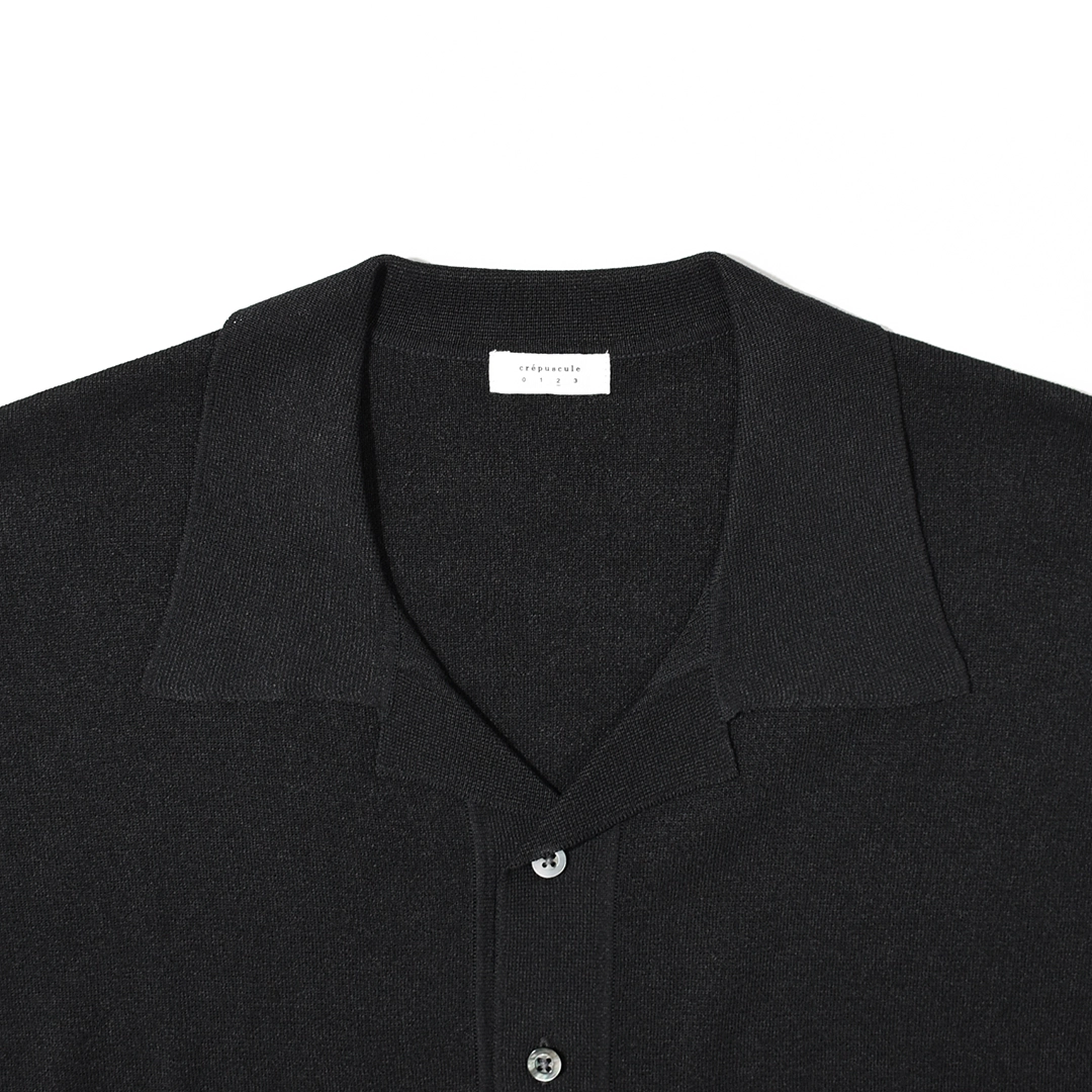 【30% OFF】[2601-017]crepuscule (クレプスキュール) Washi Open Collar S/S Shirt (和紙オープンカラー半袖シャツ)【SUMMER SALE】の商品画像