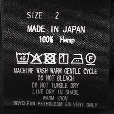 a26b05sh01b]MARKAWARE (マーカウェア) Hemp Shirting New Open Collar