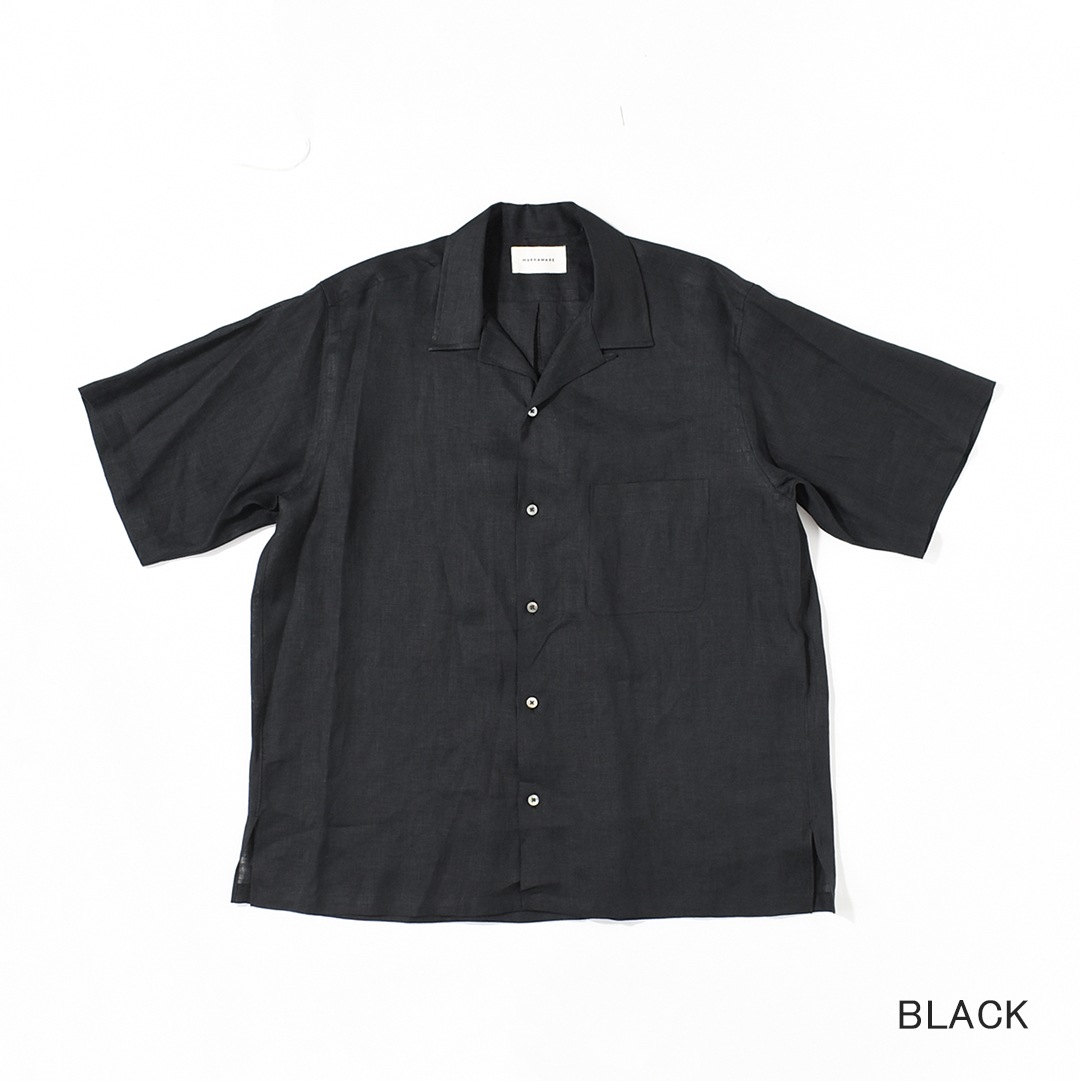 a26b05sh01b]MARKAWARE (マーカウェア) Hemp Shirting New Open Collar