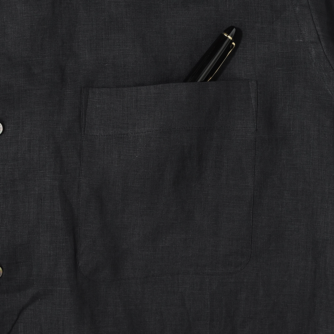 a26b05sh01b]MARKAWARE (マーカウェア) Hemp Shirting New Open Collar