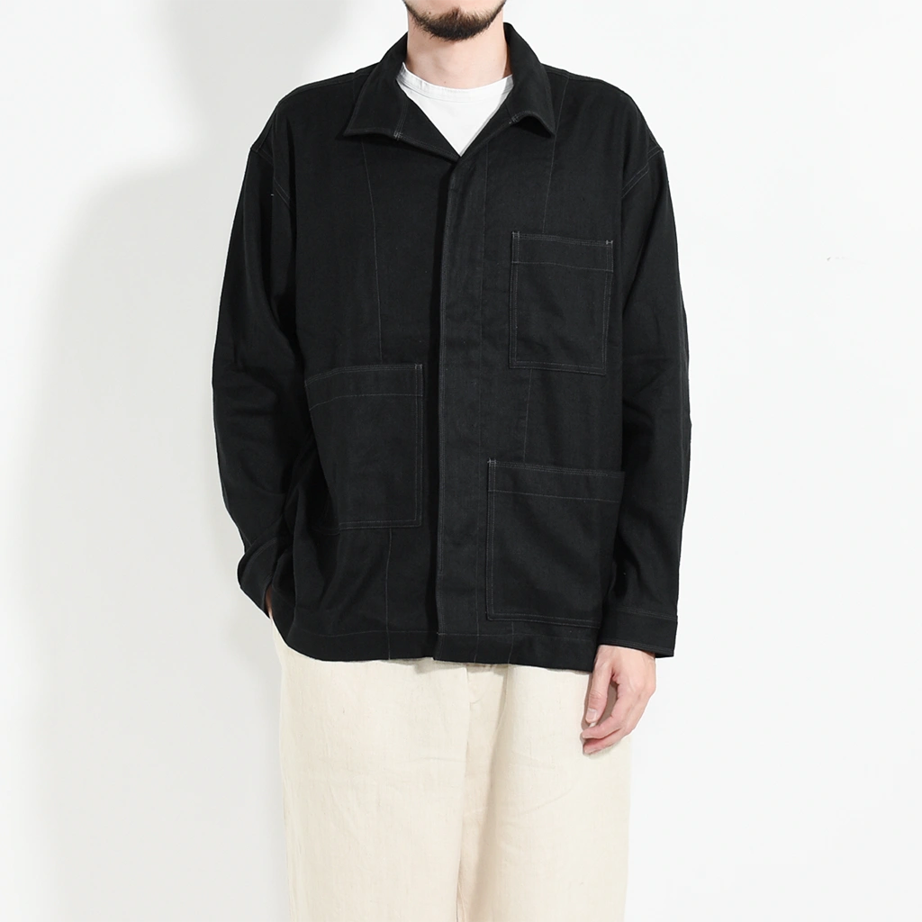 JK-79]MITTAN(ミタン/ミッタン)綾織絹麻シャツジャケット | MITTAN