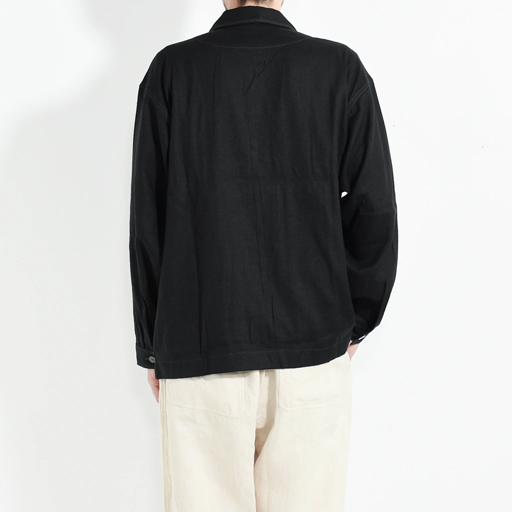JK-79]MITTAN(ミタン/ミッタン)綾織絹麻シャツジャケット | MITTAN