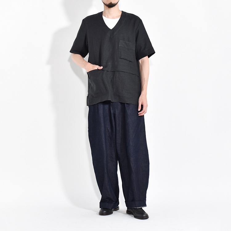 【50% OFF】(241619)Handwerker(ハンドベーカー)HW shirt Vest/ Linen(ハンドベーカーシャツベスト/リネン)[OUTLET]の商品画像