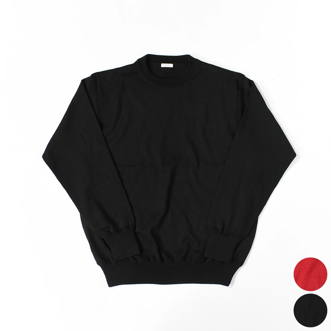 PMAU-KN01]PHIGVEL(フィグベル) W/L Crewneck Knit (ウールリネン