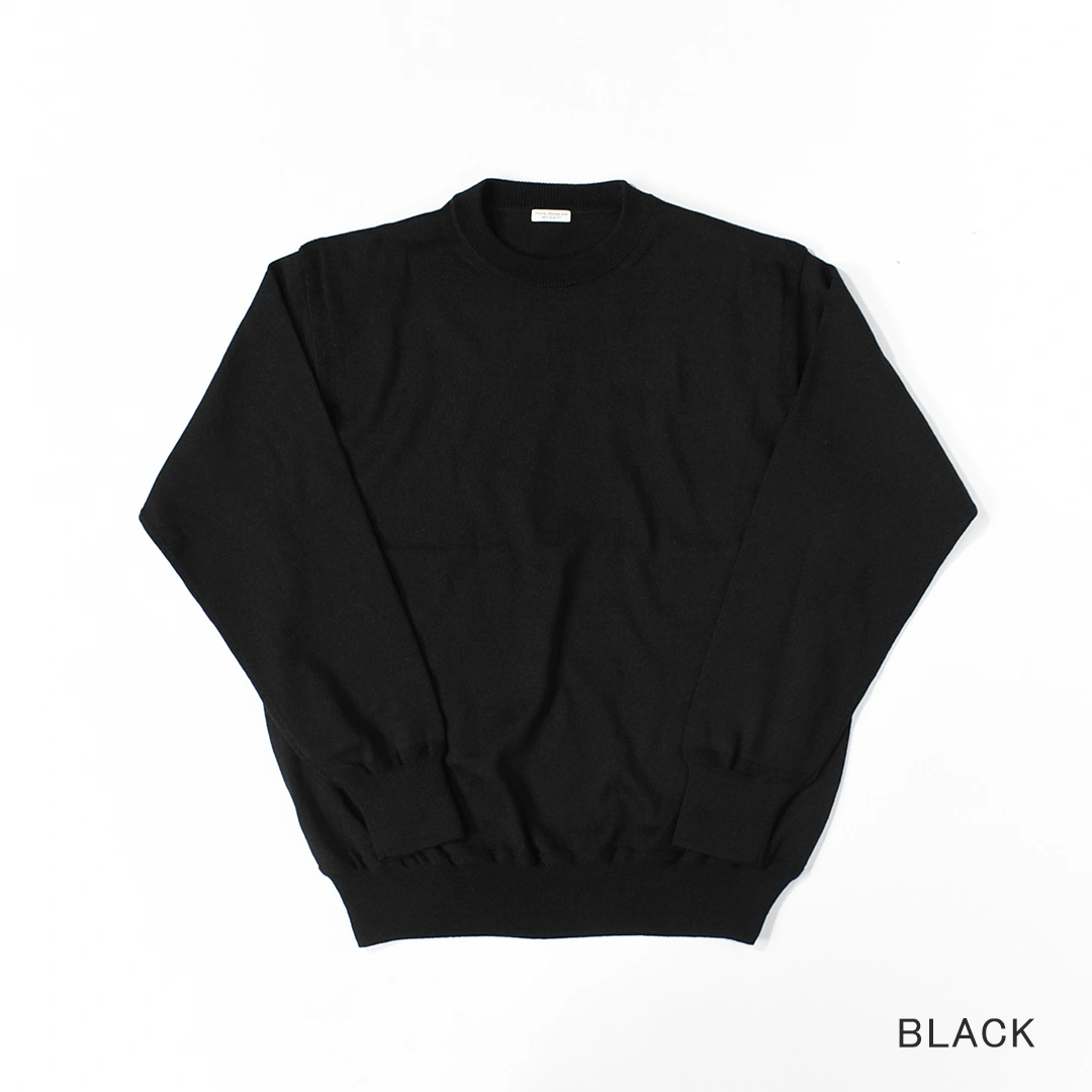 PMAU-KN01]PHIGVEL(フィグベル) W/L Crewneck Knit (ウールリネン 