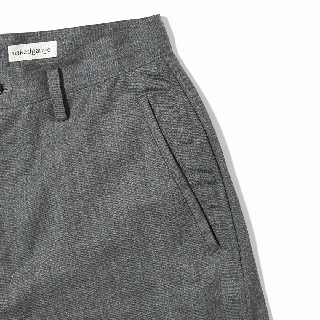 [n0033]nakedgauge(ネイキッドゲージ)Wool Gabardine Ashley Slacks(ウールギャバジンアシュリースラックス)の商品画像