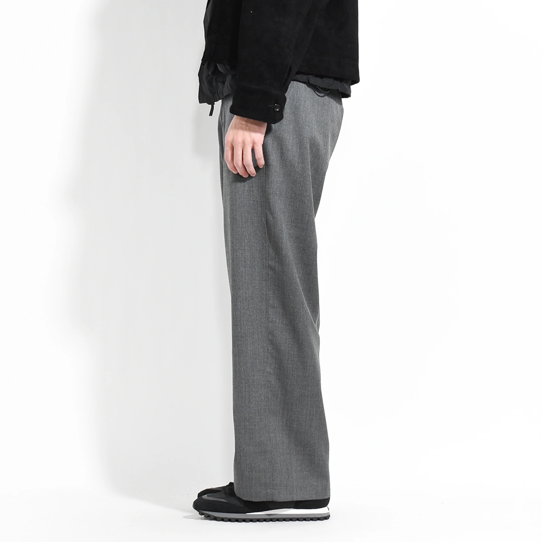 50s gabardine slacks グレー AURALEE / オーラリー | LIGHT WOOL MAX GABARDINE SLACKS (メンズ