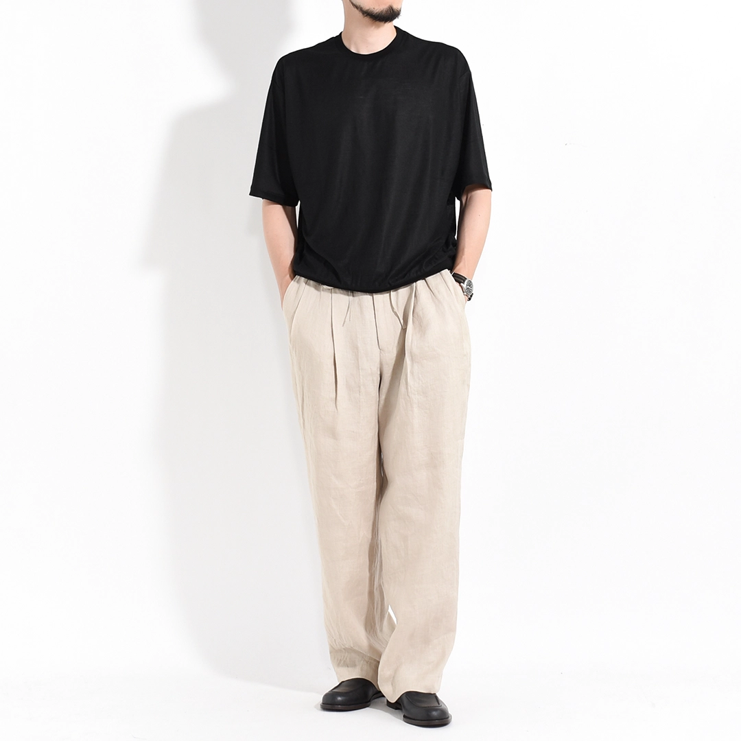 [m26b11cs02b]marka(マーカ) Ramie Knit Blousing Tee(ラミー天竺ブラウジングTee)の商品画像