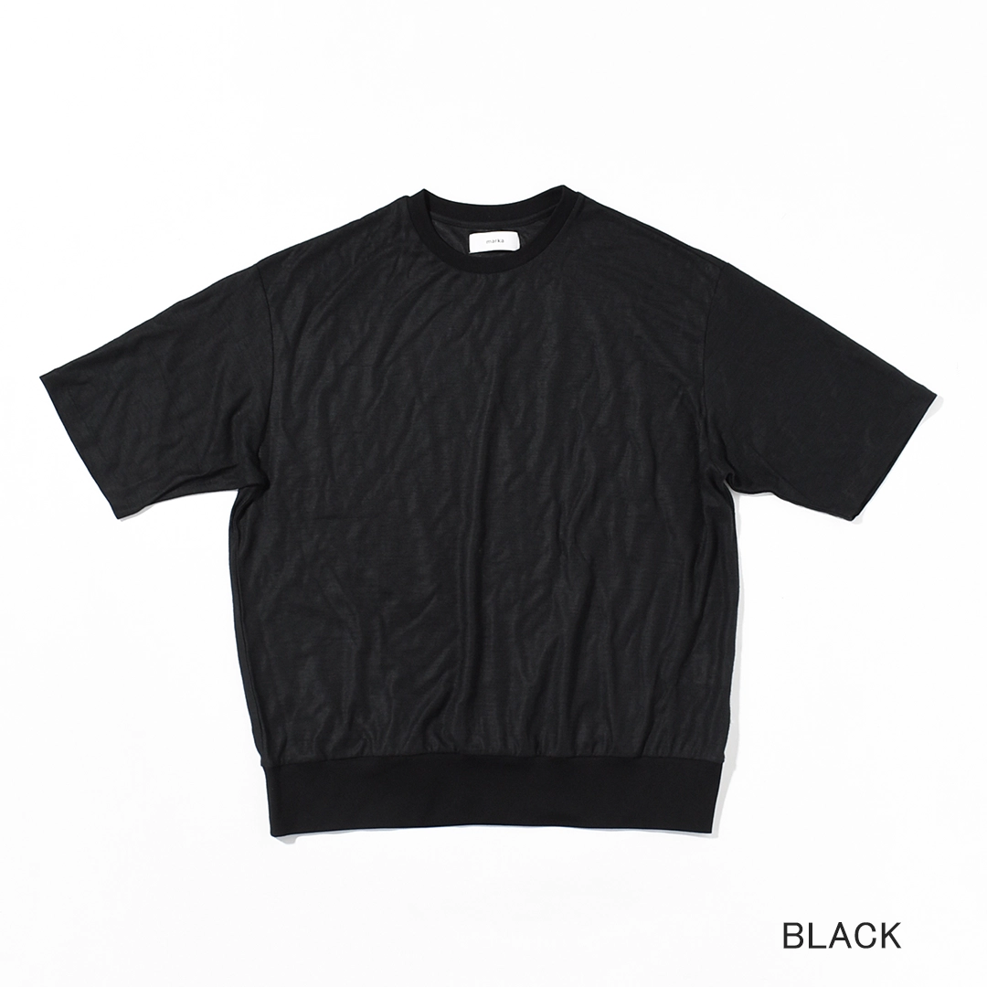 [m26b11cs02b]marka(マーカ) Ramie Knit Blousing Tee(ラミー天竺ブラウジングTee)の商品画像