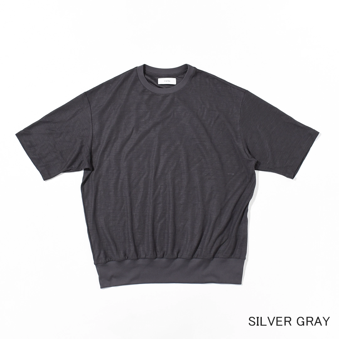 [m26b11cs02b]marka(マーカ) Ramie Knit Blousing Tee(ラミー天竺ブラウジングTee)の商品画像