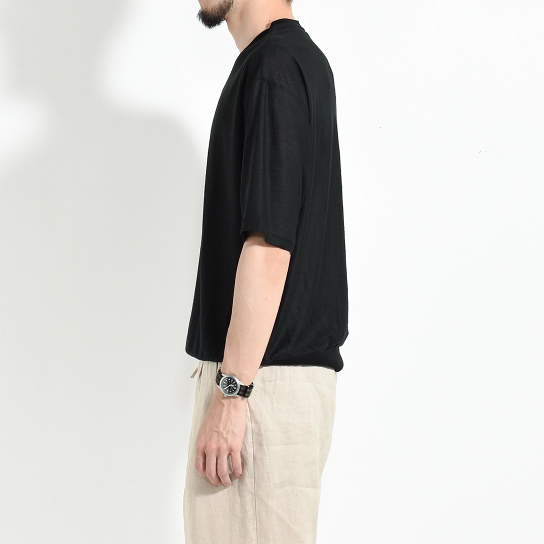 [m26b11cs02b]marka(マーカ) Ramie Knit Blousing Tee(ラミー天竺ブラウジングTee)の商品画像