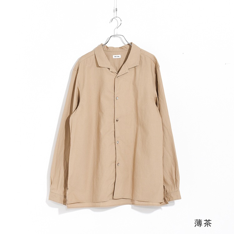 [SH-119]MITTAN(ミタン/ミッタン)大麻綿ウェザー開襟シャツの商品画像