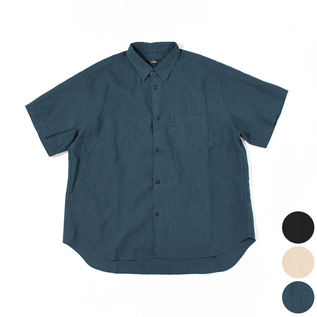 【50% OFF】[ALV-00171]alvana(アルヴァナ) LINEN S/S REGULAR SHIRTS (リネン半袖レギュラーカラーシャツ)【SUMMER SALE】の商品画像