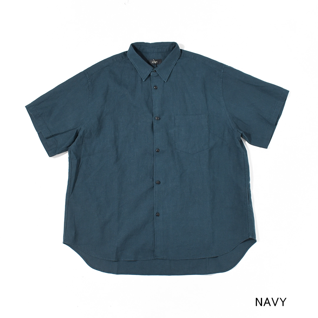 【50% OFF】[ALV-00171]alvana(アルヴァナ) LINEN S/S REGULAR SHIRTS (リネン半袖レギュラーカラーシャツ)【SUMMER SALE】の商品画像