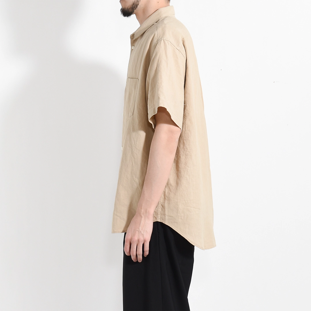 【50% OFF】[ALV-00171]alvana(アルヴァナ) LINEN S/S REGULAR SHIRTS (リネン半袖レギュラーカラーシャツ)【SUMMER SALE】の商品画像