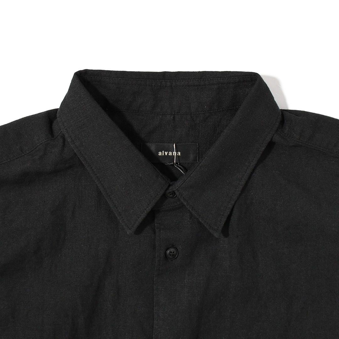 ALV-00171]alvana(アルヴァナ) LINEN S/S REGULAR SHIRTS (リネン半袖