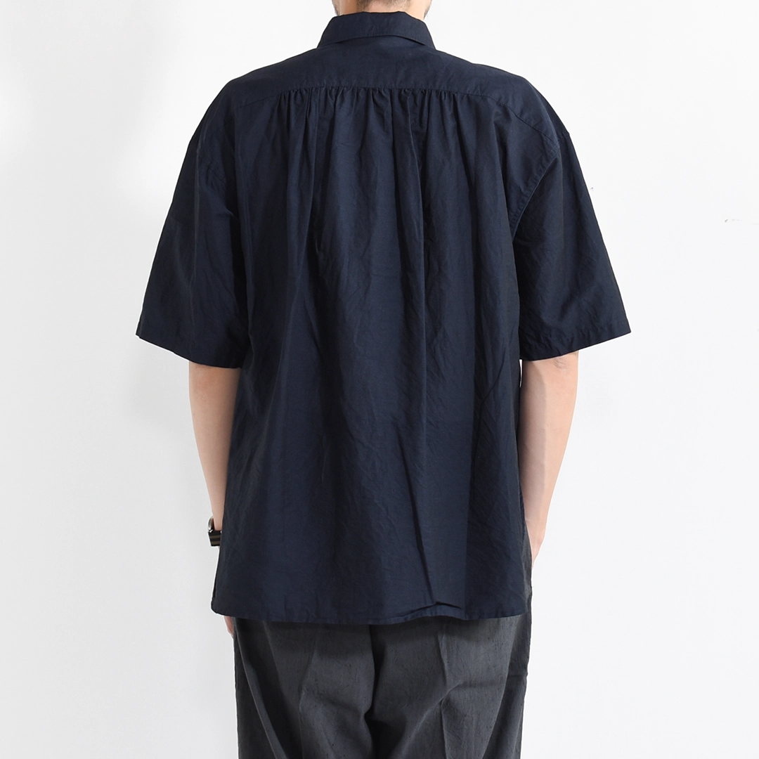 【50% OFF】[V16611]VERYTAGE(ベリーテイジ)Gather-Grandpashirts S/S (ギャザーグランパシャツ半袖)【SUMMER SALE】の商品画像