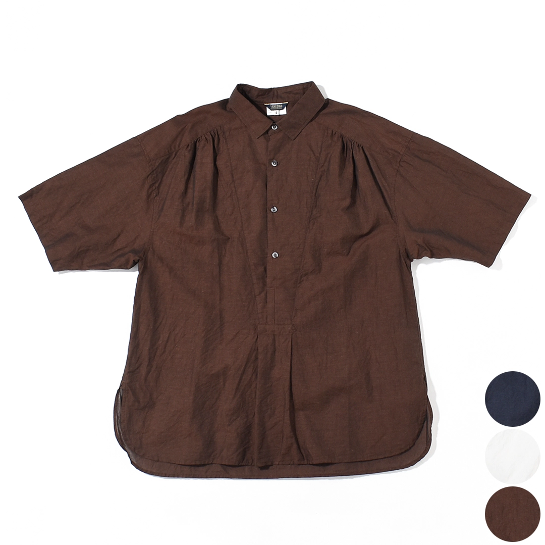 【50% OFF】[V16611]VERYTAGE(ベリーテイジ)Gather-Grandpashirts S/S (ギャザーグランパシャツ半袖)【SUMMER SALE】の商品画像