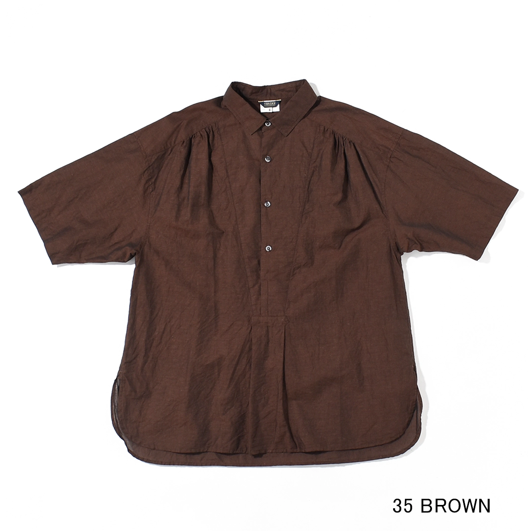 【50% OFF】[V16611]VERYTAGE(ベリーテイジ)Gather-Grandpashirts S/S (ギャザーグランパシャツ半袖)【SUMMER SALE】の商品画像