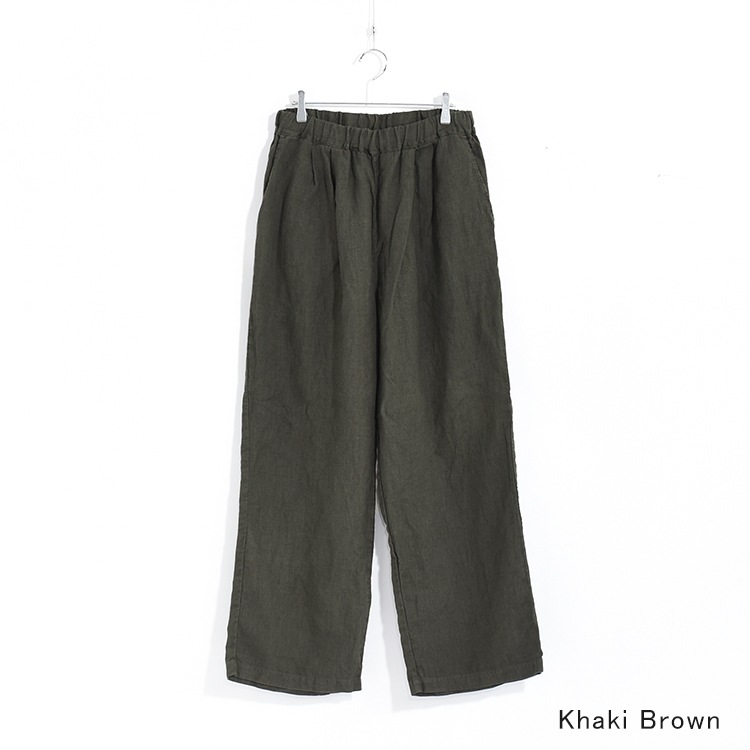 2562]MUYA(ムヤ)Relax semiwide pants / Linen(リラックスセミワイド