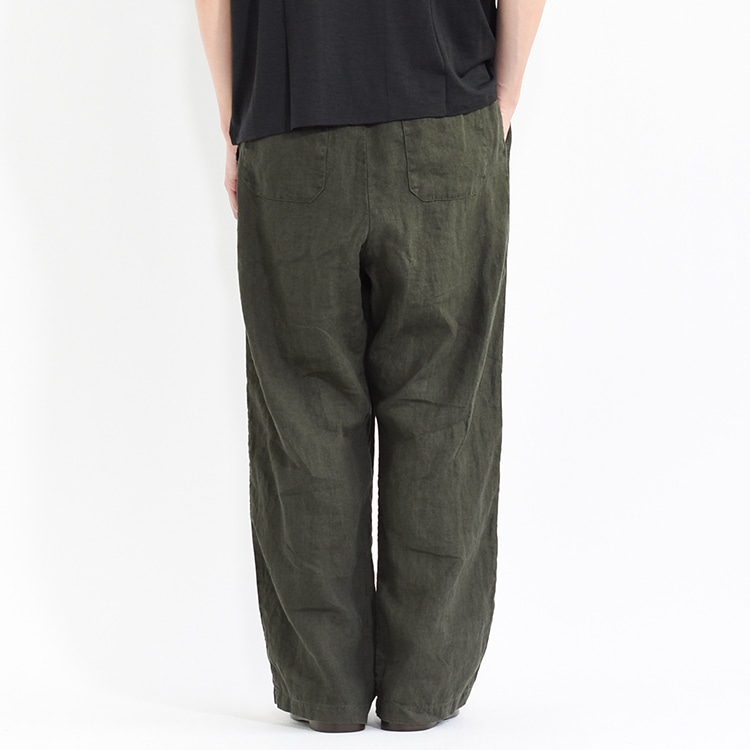 2562]MUYA(ムヤ)Relax semiwide pants / Linen(リラックスセミワイド