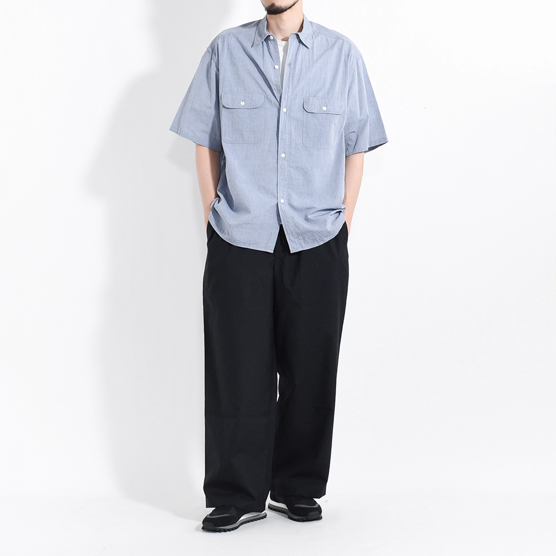 [bROOT26S4]blurhms ROOTSTOCK(ブラームスルートストック) Hard Twist Chambray Work Shirt S/S(ハードツイストシャンブレー半袖ワークシャツ)の商品画像