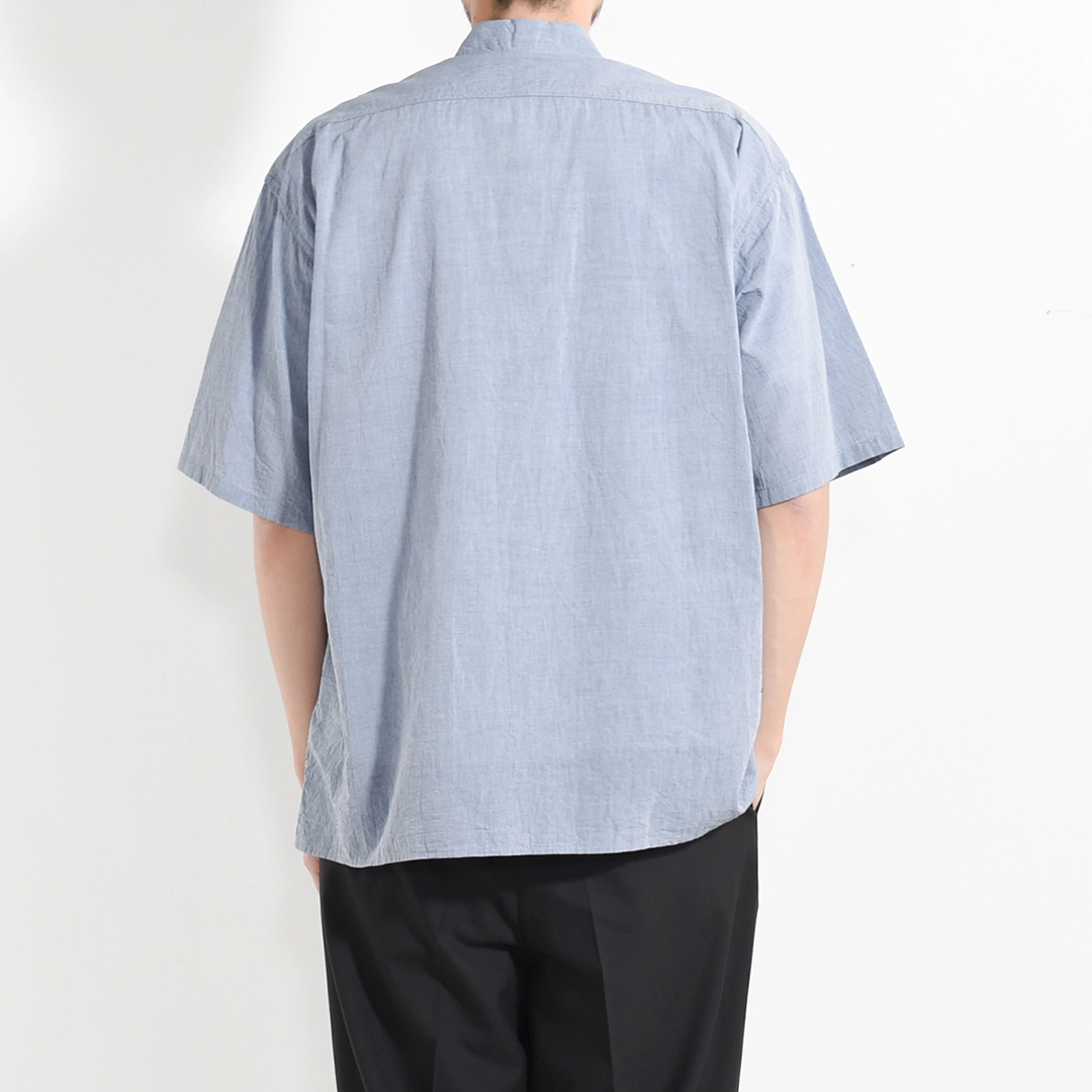 [bROOT26S4]blurhms ROOTSTOCK(ブラームスルートストック) Hard Twist Chambray Work Shirt S/S(ハードツイストシャンブレー半袖ワークシャツ)の商品画像