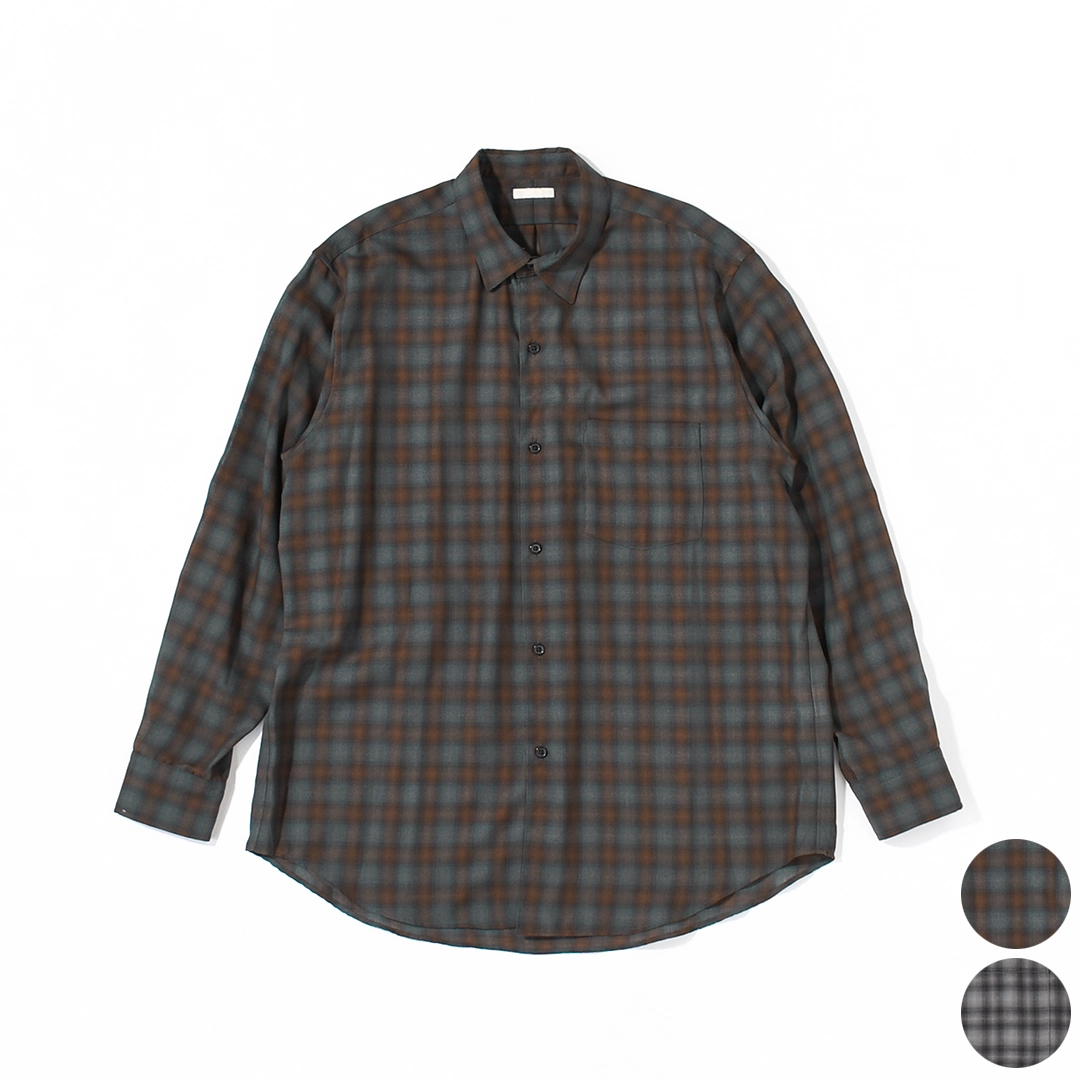 [USH75-LC260]ULTERIOR(アルテリア)Super Light Faded Check Shirt(スーパーライトフェイデッドチェックシャツ)の商品画像